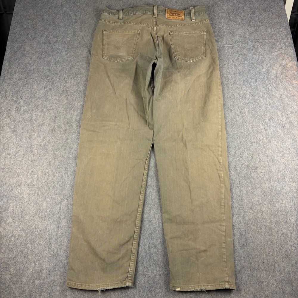 Vintage Orange Tab Levi's 550 Relaxed Fit Men Jeans 37x34 ACTUAL Green Retro USA